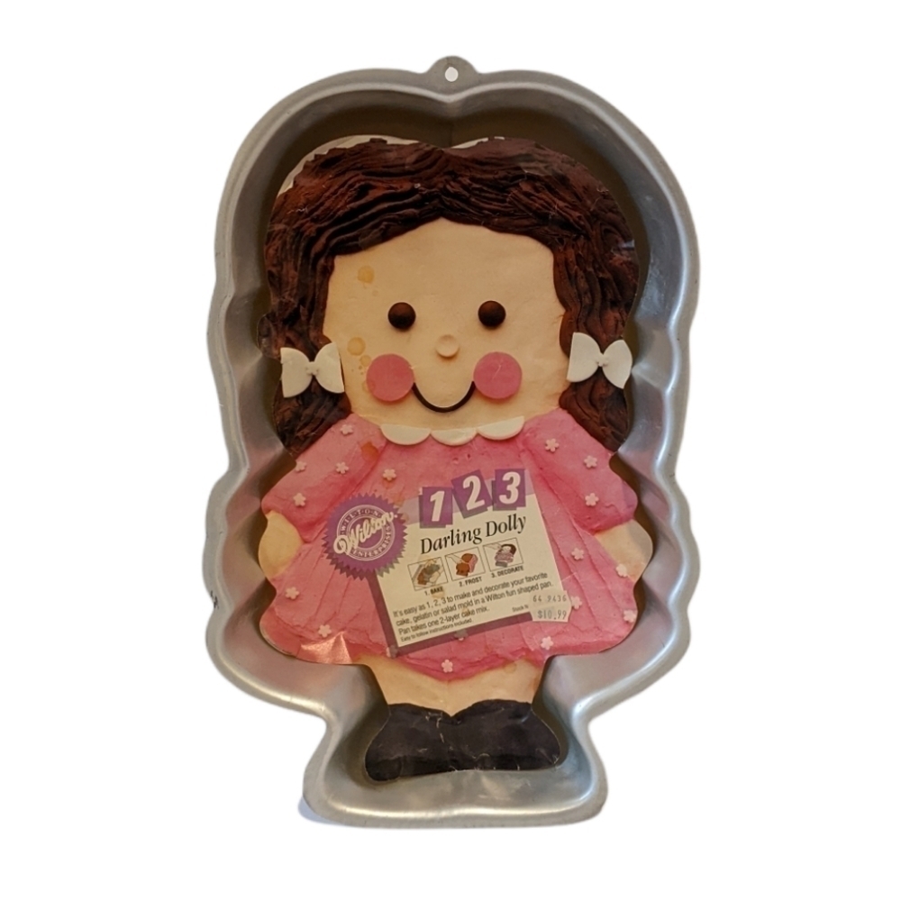 VINTAGE Wilton Darling Dolly cake pan Girl Doll